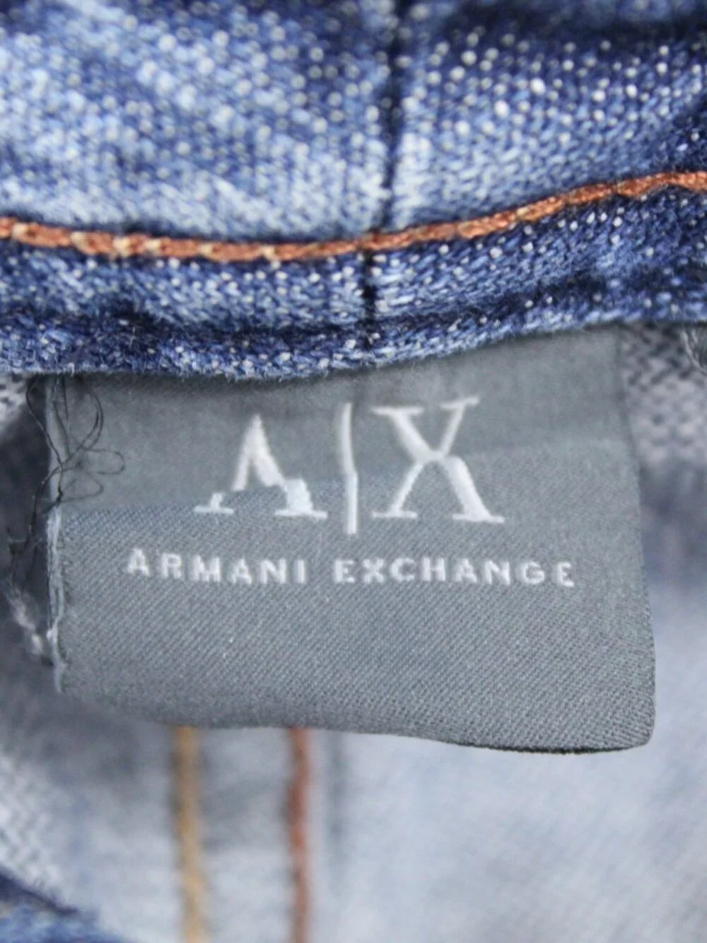 ARMANI EXCHANGE A/X WOMENS ROLL-UP BOTTOM BUTTON UP JEAN SHORTS Y2K VINTAGE SZ 2